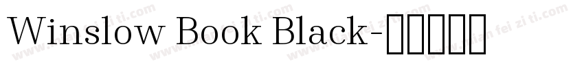Winslow Book Black字体转换